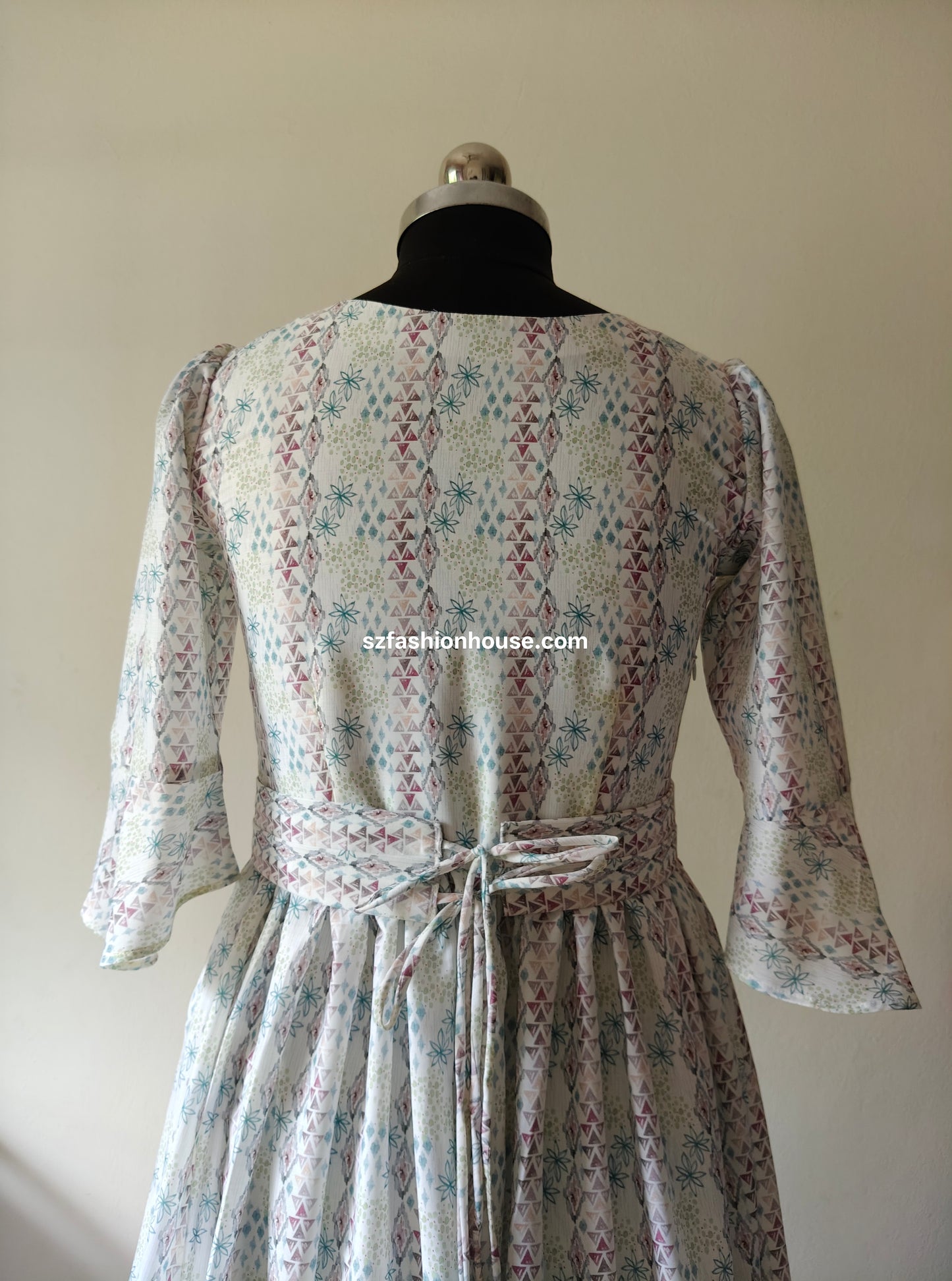Floral dress - Long Sleeves - gown for women party wear | cocktail gowns | long party dresses for women