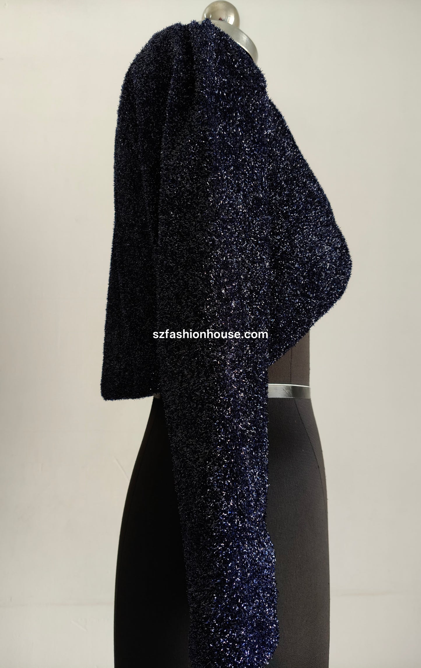 Navy Blue Sparkle Bolero Jacket