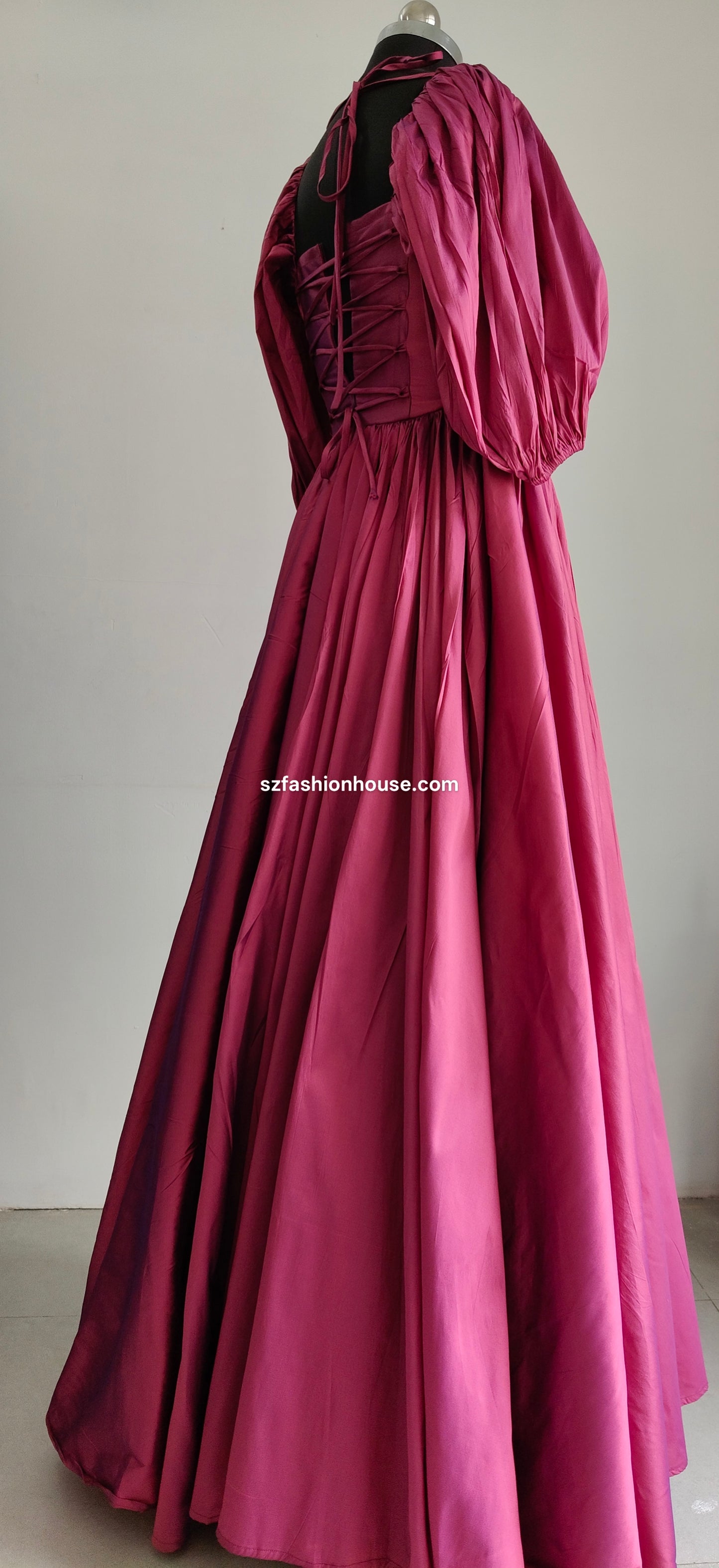 Pink evening gown - long gown for women | party wear gown