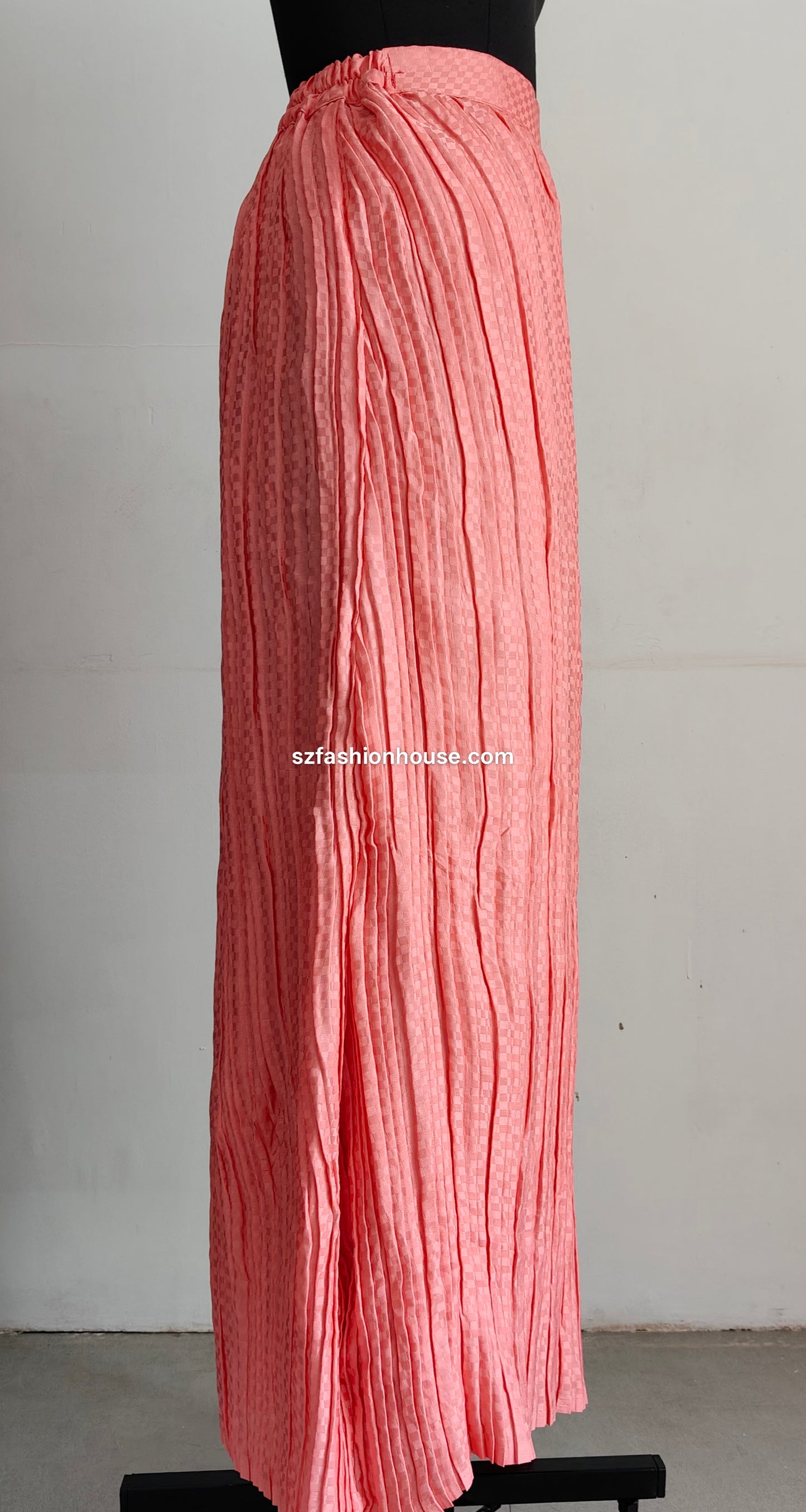 Pink pleated Skirt - formal dress wear for ladies