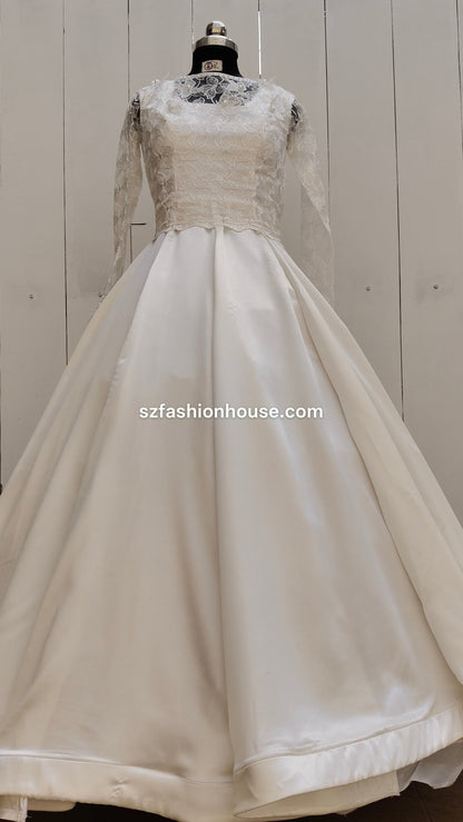 White wedding dress 
